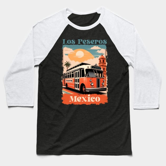 Peseros Mexico Baseball T-Shirt by BAJAJU